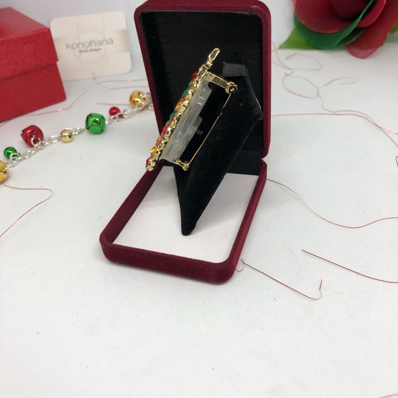 VINTAGE FLASHING CHRISTMAS TREE LIGHTS BROOCH - Picture 3 of 3